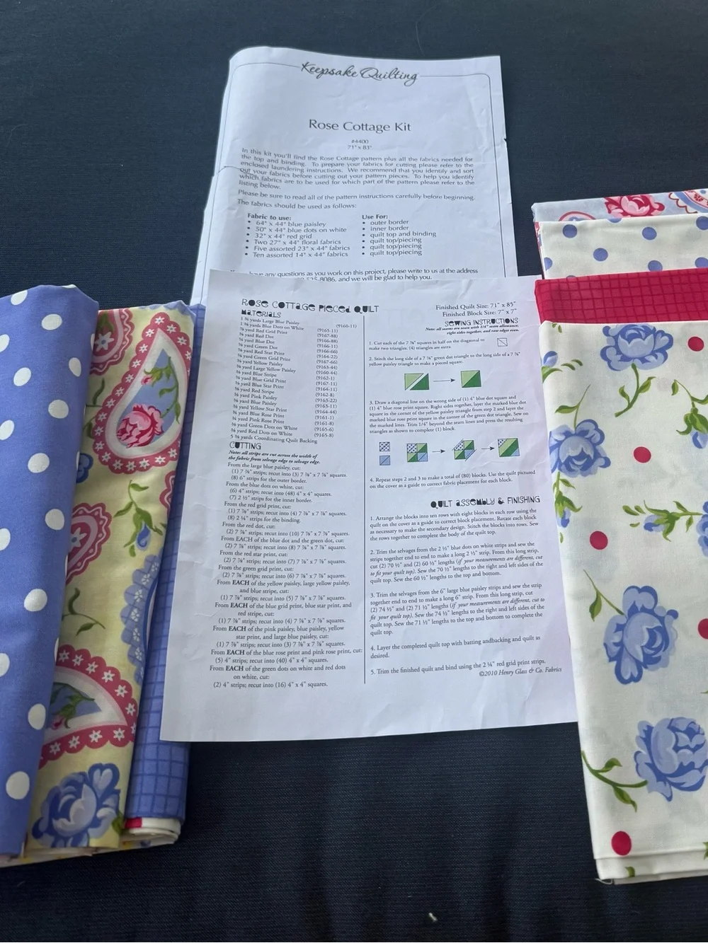 🆕Rose Cottage Quilt Kit🆕
